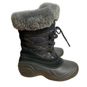 Columbia Sierra Summette Womens Black Winter Snow Boots Sz‎ 6.5 Faux Fur